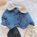 2022 neue Frühling Winter Kinder Jeansjacke Baby Jungen Mädchen Warme Mantel Mode Kinder Oberbekleidung Kleinkind Baby Kleidung