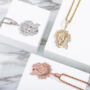 TOPGRILLZ 2020 New "pattern of the make-up"Pendant Chinese Style Hip Hop Fashion Jewelry Iced Out Cubic Zirconia Pendant Gift