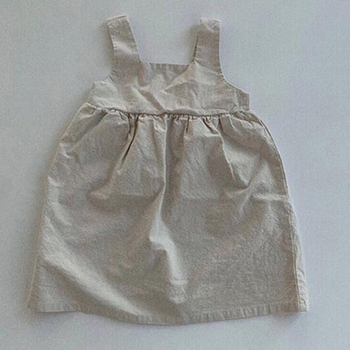 2020 nuevos vestidos de verano para niñas pequeñas, vestido informal de lino para niños y niñas de América europea, vestido de princesa dulce con volantes