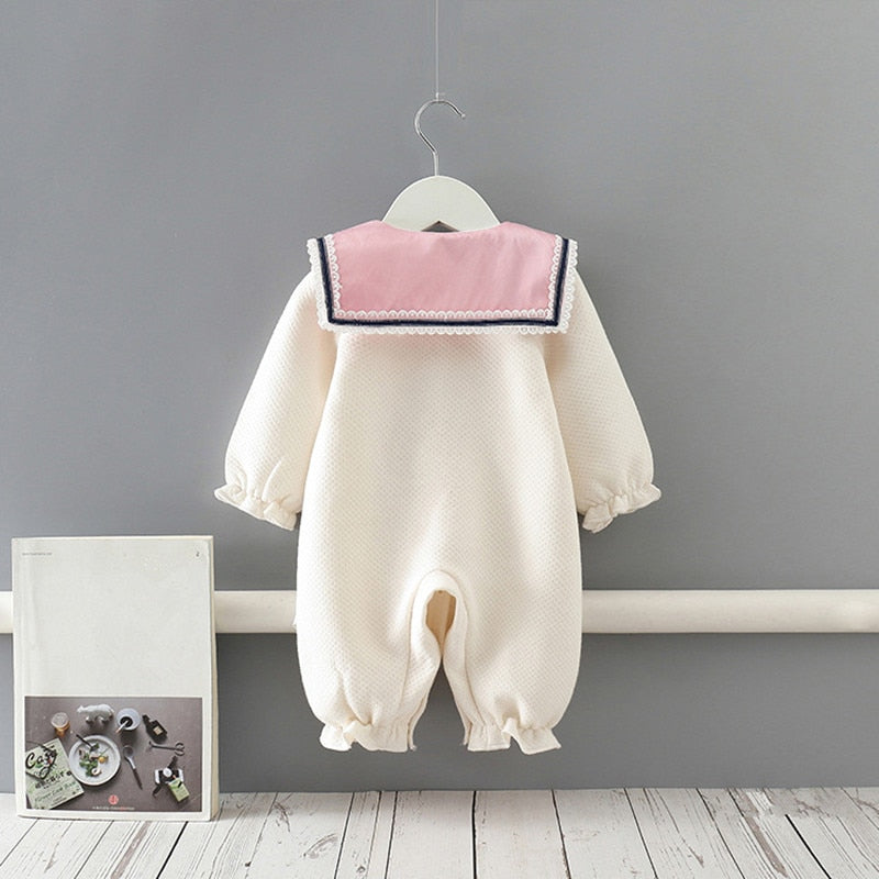 Winter Infant Baby Girls Rompers Suit Newborn Toddler Thick Girls Clothing Children Rompers 0-2Y