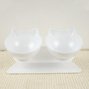Cat Double Bowl Cat Bowl Dog Bowl  Non-slip Food Bowl With Raised Stand Cat Feeding & Watering Supplies Dog Feeder Pet Supplies