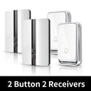 VeryHome Wireless Doorbell Waterproof Self-powered Button Smart Door Bell Sets Home Welcome Outdoor House Chimes  Receiver