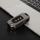 Funda para llave de coche de aleación de zinc aeroespacial de gama alta para Honda Hrv Civic Accord CR-V Fit ODYSSEY CITY JZZE