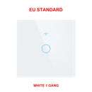 GIRIER Tuya Wifi Light Switch, Smart Touch Wall Switch EU/US Support Multi-way Control 100-240V, Works with Alexa Google Home