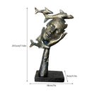 NORTHEUINS Resin Kissing Couple Mask Statue Lover Miniature Figurines for Interior Valentine&