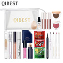 Kit de maquillaje profesional QIBEST, conjunto de cosméticos todo en uno, lápiz labial, sombra de ojos, máscara, corrector, ceja, conjunto de maquillaje para mujer, regalo