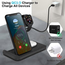 FDGAO 20W 3 in 1 Wireless Charger for Apple Watch 8 7 6 SE iPhone 14 13 12 11 Pro XS XR X 8 Samsung S23 S22 Fast Charging Stand