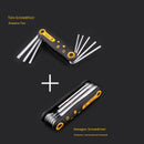 8 in 1 Folding Screwdriver Set Torx Screwdriver Mini Screwdriver Bits Kit Hexagon Torx Screwdriver Phillips Flat Screw Driver