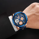 Reloj para hombre BOAMIGO 2020, moda militar, relojes para hombre, marca superior de lujo, grandes deportes, digital, analógico, reloj de cuarzo de cuero para hombre