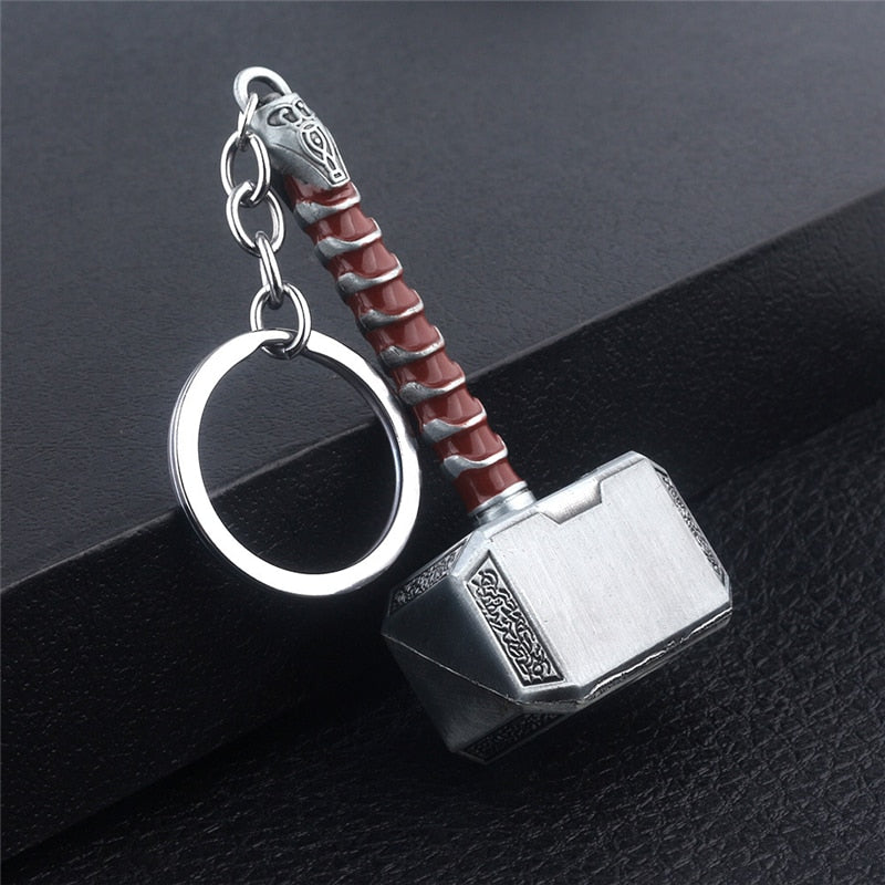 ¡Novedad de 2021! Llavero de Metal con martillo de Thor para hombre y mujer, llavero de coche, accesorios para fanáticos de la película