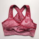 Nepoagym Women Camo Seamless Bra Seamless Sports Bra Padded Push Up Bra Sports Bra High Impact Women Yoga Top Sports Shirt