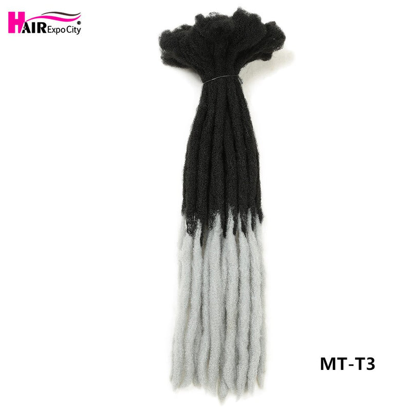 Rastas de 22 pulgadas, trenzas de ganchillo, cabello sintético, Faux Locs para hombres y mujeres, extensiones de cabello trenzado Ombre, Hair Expo City