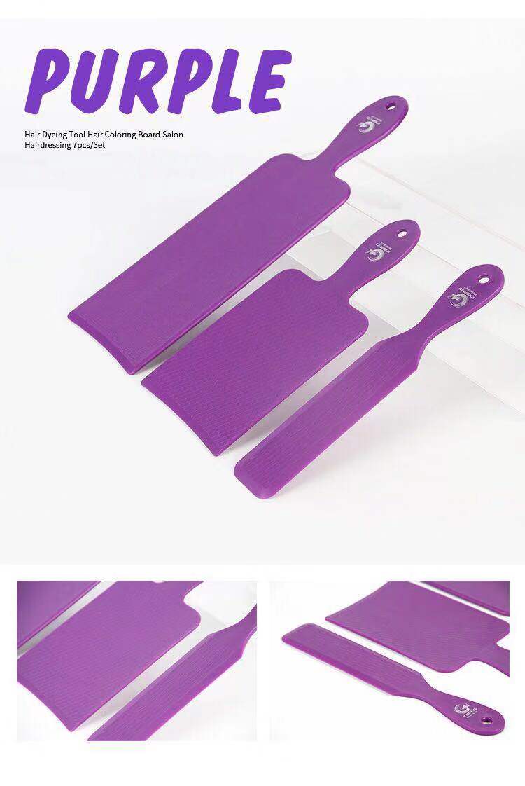 7 teile/satz Haarfärbeset Haarfärbepinsel Board Set Balayage Pinsel Styling Pinsel für Salon Färben Friseur Mithelfer