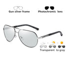 Aviation Discoloration Driving Photochromic Sunglasses Men Polarized Chameleon Day Night Vision UV400 Women gafas de sol hombre