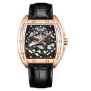 2020 new AILANG automatic mechanical men military luxury brand-name business hollowed out waterproof gents watches Rubber strap