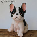 Creative French bulldog figurine home decoration car interior Ornament resin Animal sculpture crafts desktop decor birthday gift