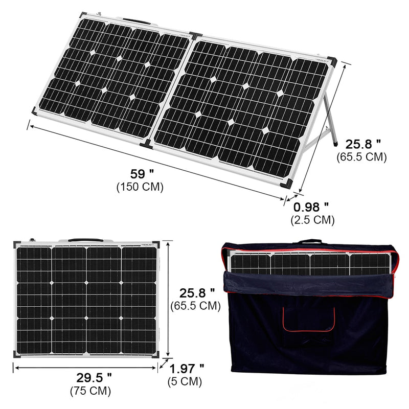 Anaka 100W 12V Solarpanel China Solarbatterie Wasserdichte Solarkits Panel Solar für Zuhause / Wohnwagen Solarzelle für Reisen Camping
