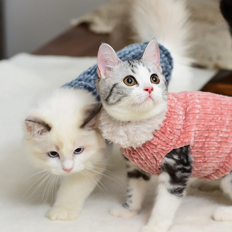 [MPK Store]Hairless cat sphinx cat clothes handmade sweater warm vest autumn and winter