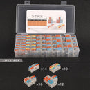 Mini TYPE Boxed 2/3 pin Quick Push-In Wire Connector Universal Compact Terminal Block Small Led Light Cable Splitter connectors
