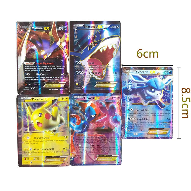 200 Stück Pokemon-Karte GX EX VMAX MEGA Booster Box Englisches Spiel Battle Trading Collection Glänzende Karte Meistverkauftes Kinderspielzeug Geschenk