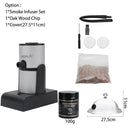 BORUiT Portable Molecular Cuisine Smoke Infuser Food Cold Smoke Generator Smoking Gun Meat Burn Smokehouse Cooking for BBQ Grill