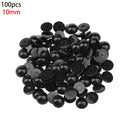 100Pcs 3-12mm Black Plastic Safety Eyes For Bear doll Animal Puppet DIY Crafts Children Kids Toys Eyes Accessories