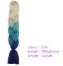 Black Star Hair Ombre Jumbo Extensiones de cabello trenzado Trenzas retorcidas de 24 pulgadas Fibra de cabello sintético para trenzado retorcido para mujeres