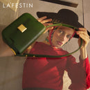 LA FESTIN 2022 nuevo bolso de sillín con diseño de lagarto de caballero de cuero que combina con todo Retro de marca de lujo para mujer bolso de mensajero de hombro de nicho