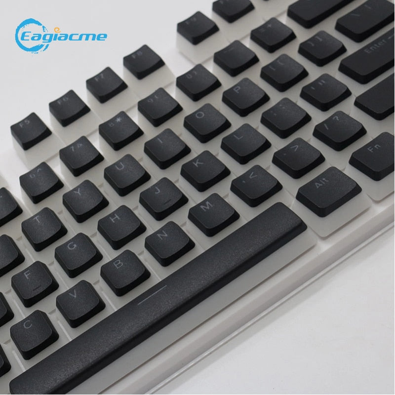 PBT-OEM-Profil, transparente Pudding-Tastenkappen, mechanische Tastatur mit Hintergrundbeleuchtung, 108 Tasten, zweifarbig, mechanische Gaming-Tastenkappe, universell