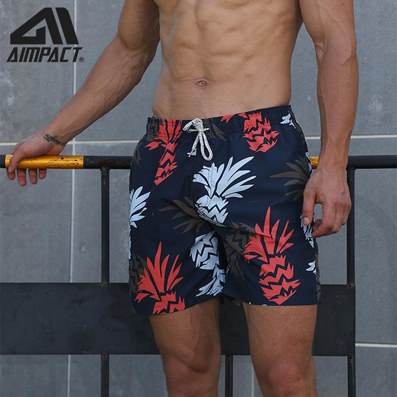 Tropical Summer Holiday Beach Swimming Short Trunks Fast Dry Men&