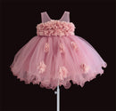 Babykleider Spitzeblumenkinder, die Prinzessinhochzeitstaufekinder kleiden, tragen 1 Jahrgeburtstag vestido infantil 6M-4Y