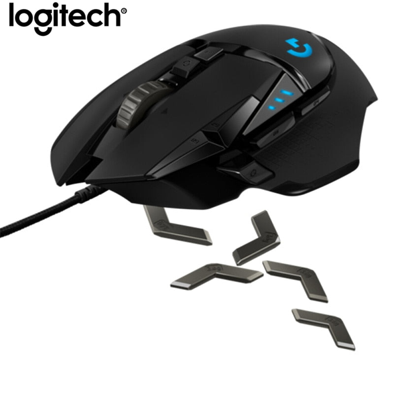 Logitech G502 HERO Professional Gaming Mouse 16000DPI Gaming Programming Mouse Adjustable Light Synchronizatio For Mouse Gamer