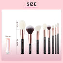 Jessup Makeup Brushes Kit 6-25pcs Black/Rose Gold Powder Foundation Eyeshadow Line Highlighter Concealer Blender Cosmetic Set