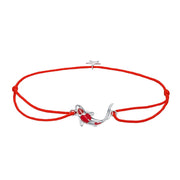 bamoer Guardian Glücksfisch Seilkette Armband für Paare Sterling Silber 925 Stern Emaille Schmuck Freundschaftsarmbänder SCB145