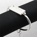 Passen Sie 10x25mm Weinlese-Metallrechteck-leere Einstellungs-Lünette Cabochon-Armband-Rechteck-Basis für DIY-Armband 5 Stränge/Los K05376