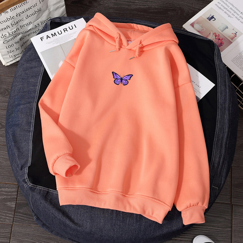 Womens Sweatshirts Hoody Butterfly HOODIE NEW 2020 Student&