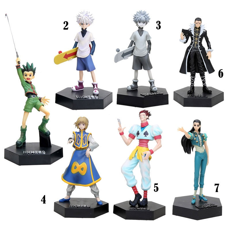 16cm-22cm Anime Hunter x Hunter Kulolo Lushilufelu Curarpikt Hyskoa Gon Freecss Killua Zoldyck Actionfigur Modell Spielzeug