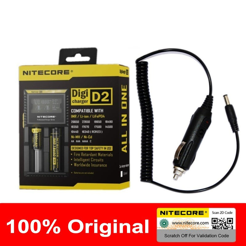 Nitecore D4 D2 I4 I2 Digicharger LCD Intelligente Schaltung Globales Batterieladegerät 18650