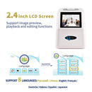 QPIX 22 MP 35mm Portable Film Scanners 135 110 126KPK Super 8 Negative Slide Holder Photo Scanner Film Digital Converter