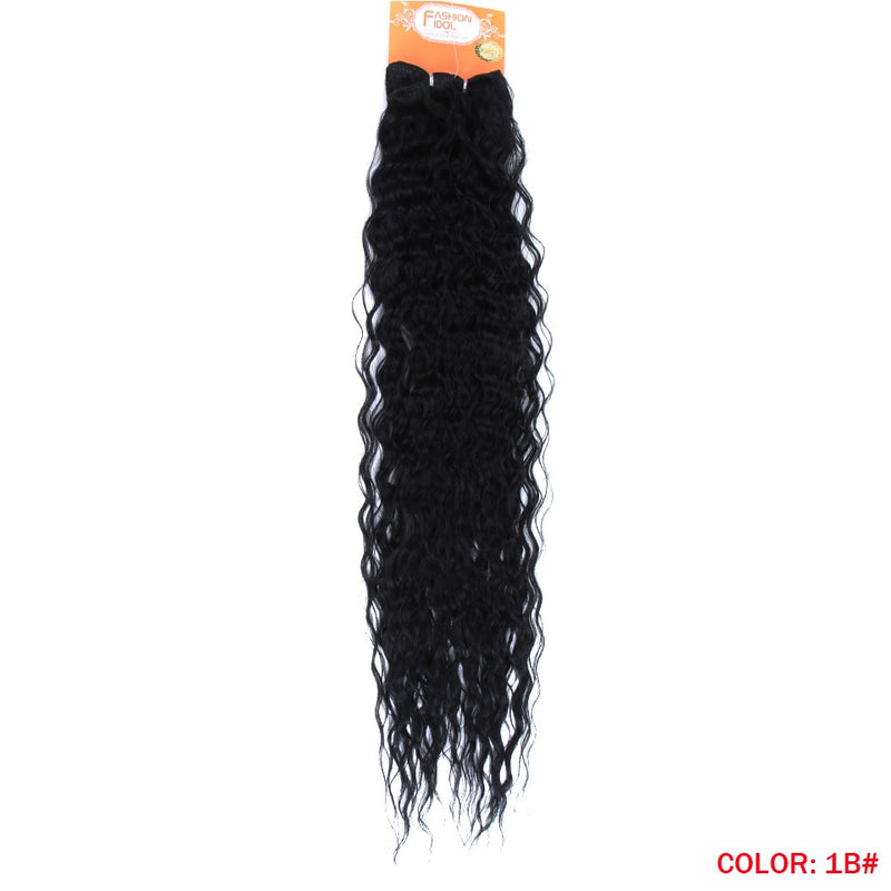 MAGIC Deep Curly Synthetic Hair Weave Deep Wave Hair Bundles 28"30"32"Inches Ombre Color Two Tone Curly Hair Extension 120g