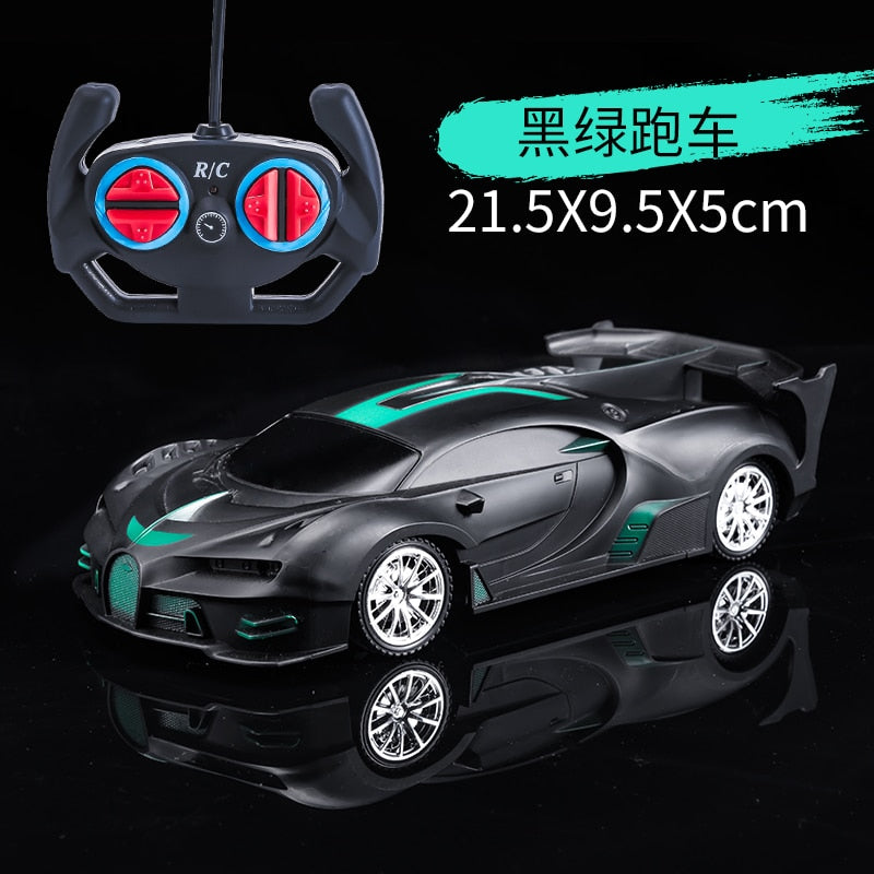 1:18 Rc Car 4wd MODE2 ruedas eléctricas de plástico para niños juguetes educativos juguetes de coche de Control remoto para niños