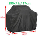 BBQ Cover Outdoor Dust Waterproof Weber Heavy Duty Grill Cover Rain Protective outdoor Barbecue cover round bbq grill black