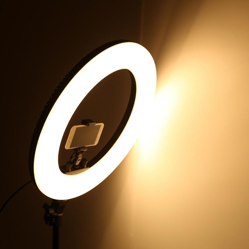 18-Zoll-Fotostudio-Beleuchtung LED-Ringlicht-Telefonkameralampe Professionelle Fotografie-Ringlampe für TikTok Youtube-Video, Make-up