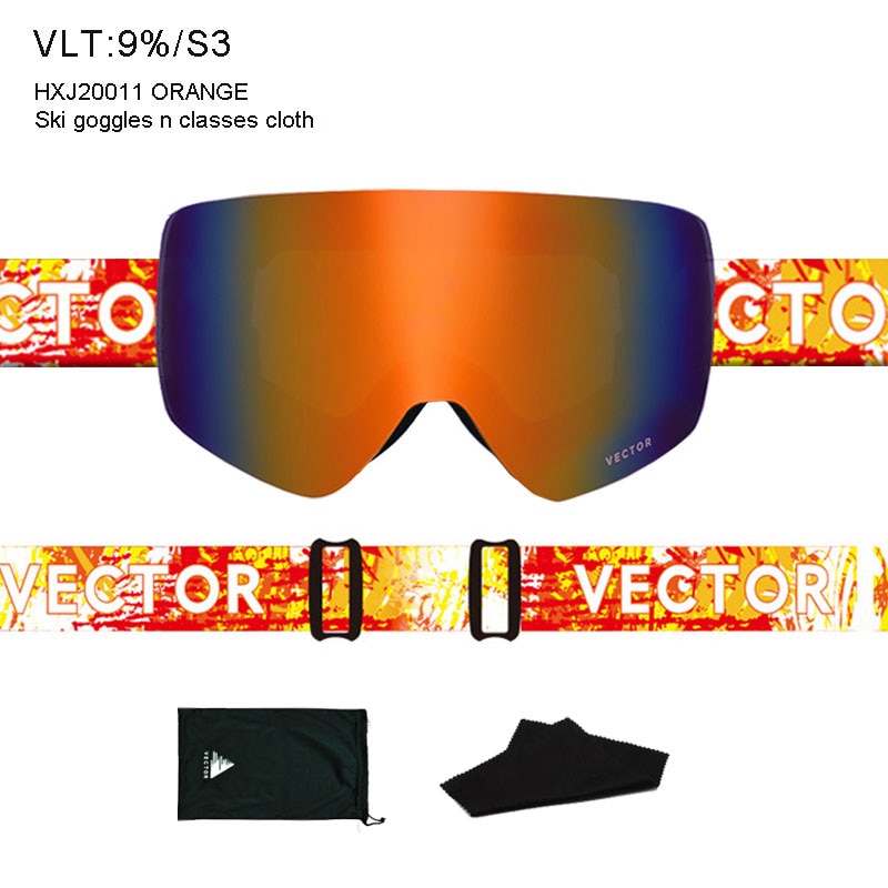 Gafas de esquí OTG, máscara de Snowboard para hombres y mujeres, gafas de esquí UV400, protección contra la nieve sobre gafas para adultos, doble antivaho cilíndrico