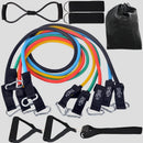 12-teiliges Widerstandsband-Set Bodybuilding Home-Gym-Ausstattung Professionelles Trainings-Fitness-Expander-Set aus elastischem Gummi