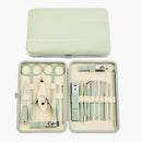 High Quality Stainless Steel Manicure Pedicure Kit Nail Clipper Set Foot Care Set Nail Cutter 18 In 1 Kit With Portable Case