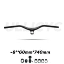 SYNCROS Carbon Fiber Mountain Mountain Integrated MTB Manillar FRASER IC SL -8 -17 -25 Tres especificaciones con tornillos de titanio