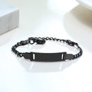 Vnox Anti Allergy Stainless Steel Bracelets for Baby Babi Customize Name Birth ID Bar Personalized Girls Boys Child Unique Gift