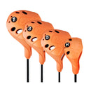 4 unids/set PGM golf club head cover 1/3/5/UT Juego completo de postes de madera Material resistente al agua de alta elasticidad Fácil de usar Ahorre espacio