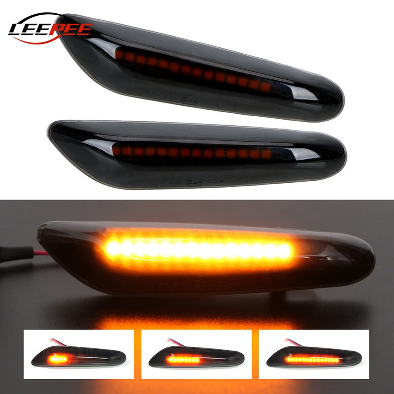 12V Car Turn Signal Lights Side Marker Lamps Flashing LED Products Indicator T10 W5W Accessories For BMW E90 E60 E46 E87 E91 E92